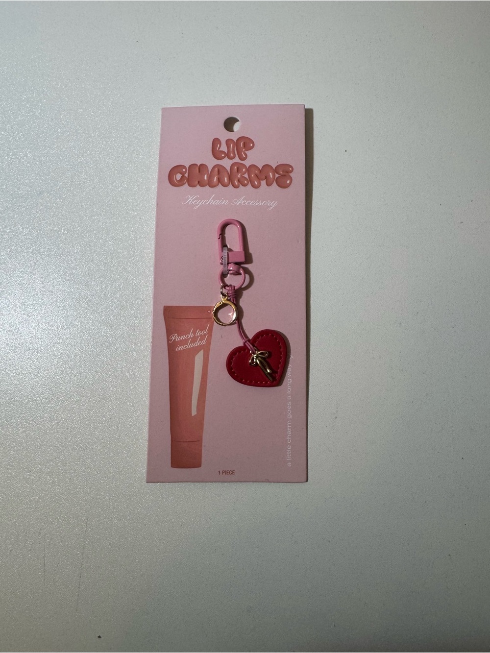 Heart Lipgloss, Keychain and/or Bag Charm
